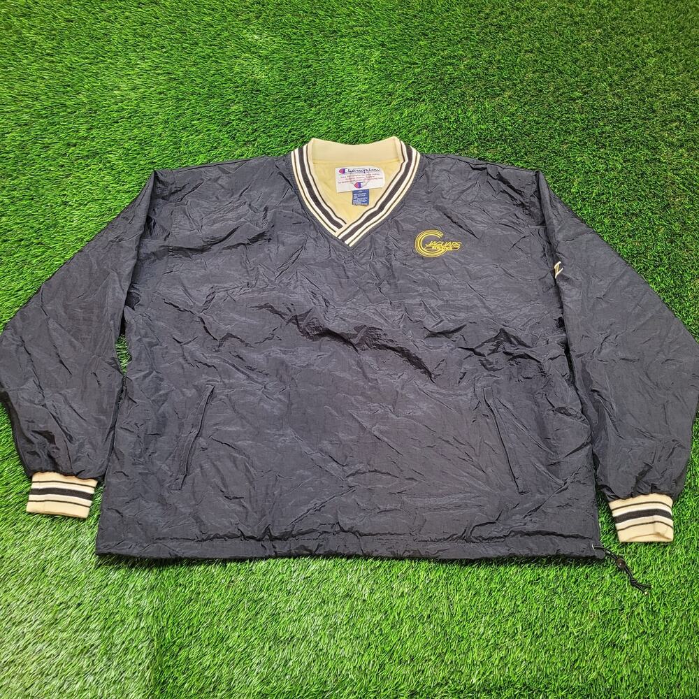 VTG 90s Champion Jaguars Varsity Windbreaker Jacket Mens 3XL (Tag XXL) Oversized